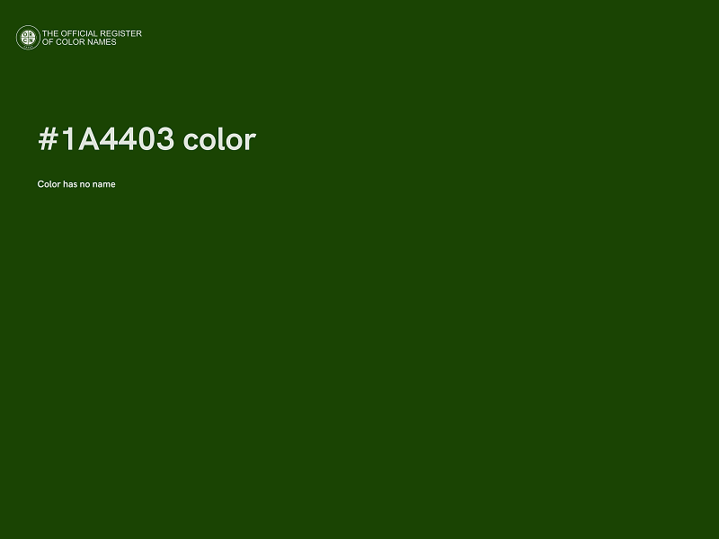#1A4403 color image