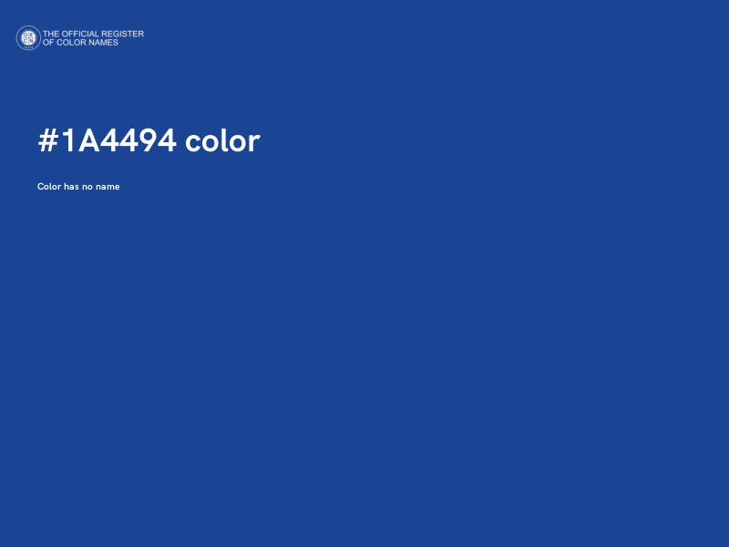 #1A4494 color image