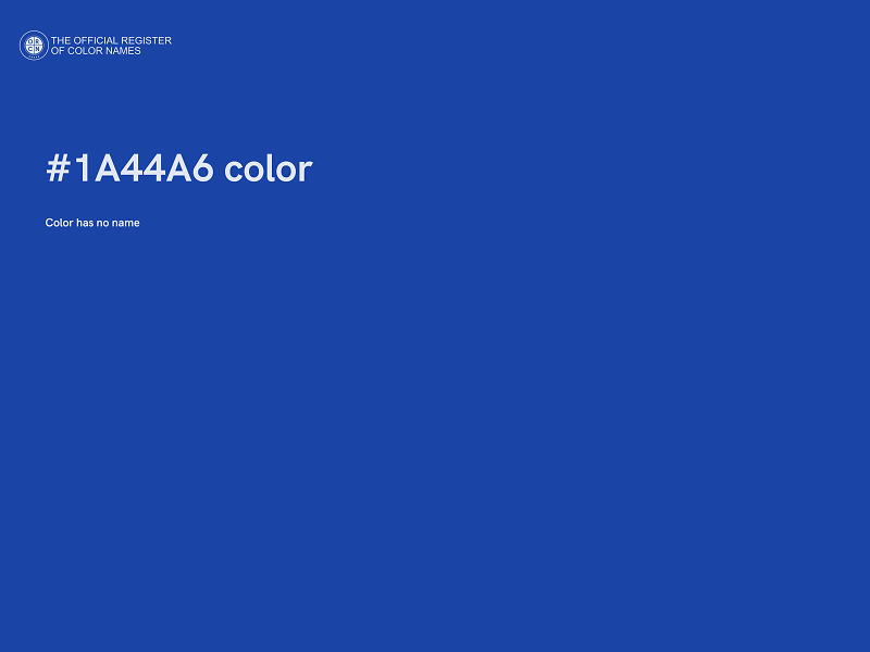 #1A44A6 color image