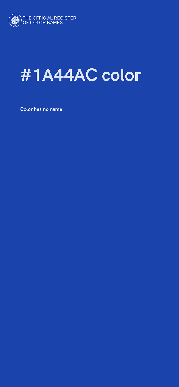 #1A44AC color image