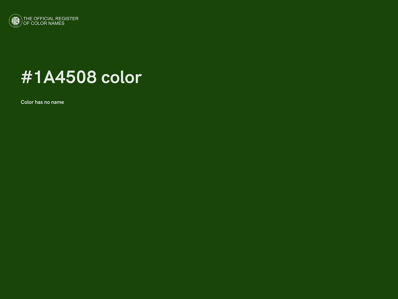 #1A4508 color image