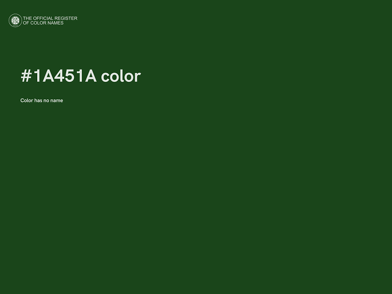 #1A451A color image