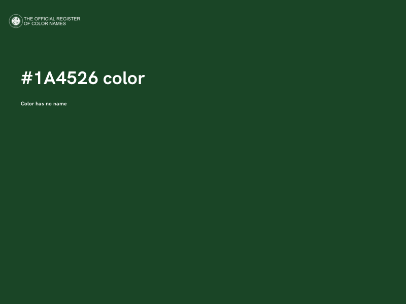 #1A4526 color image