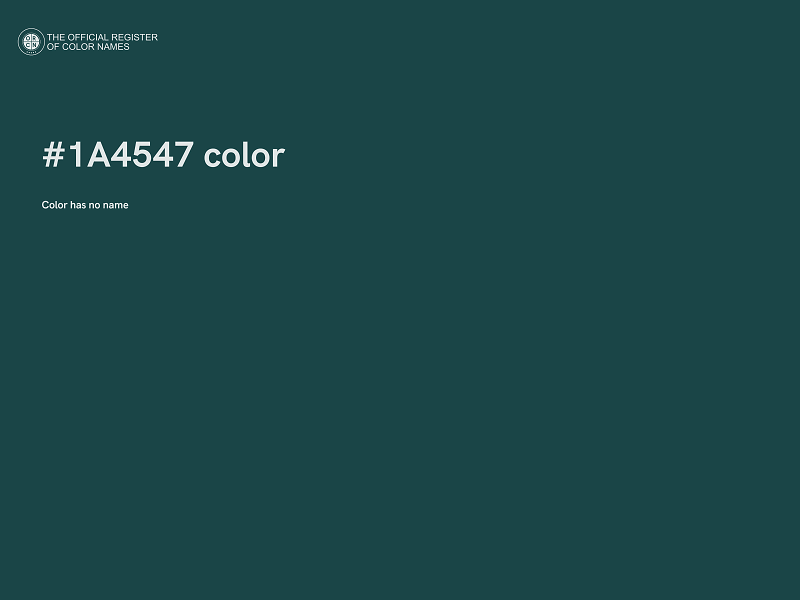 #1A4547 color image