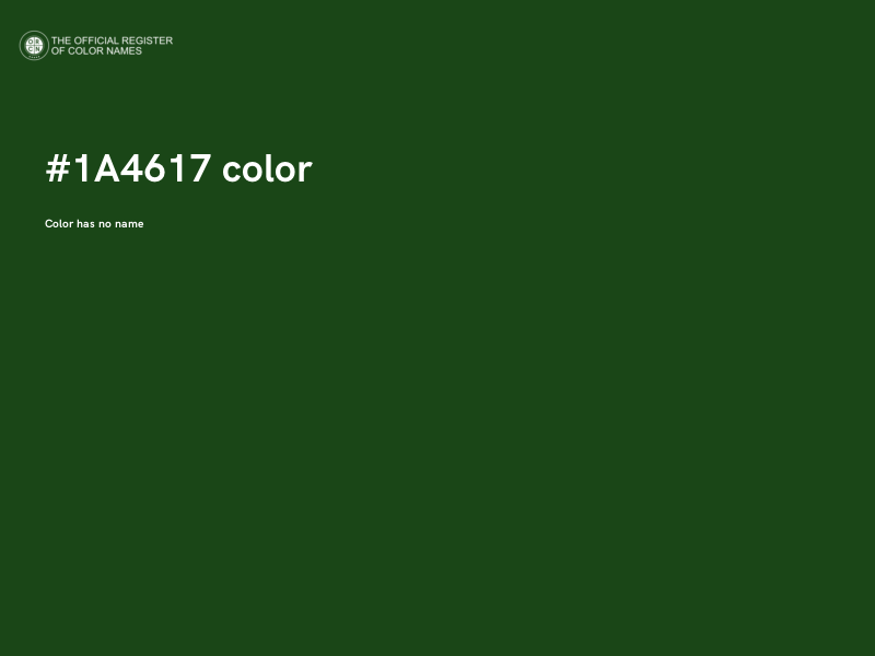 #1A4617 color image