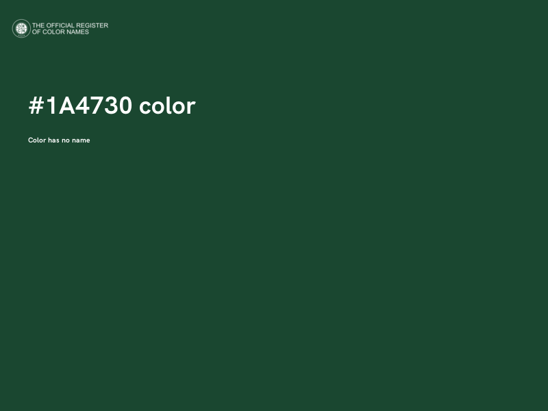 #1A4730 color image