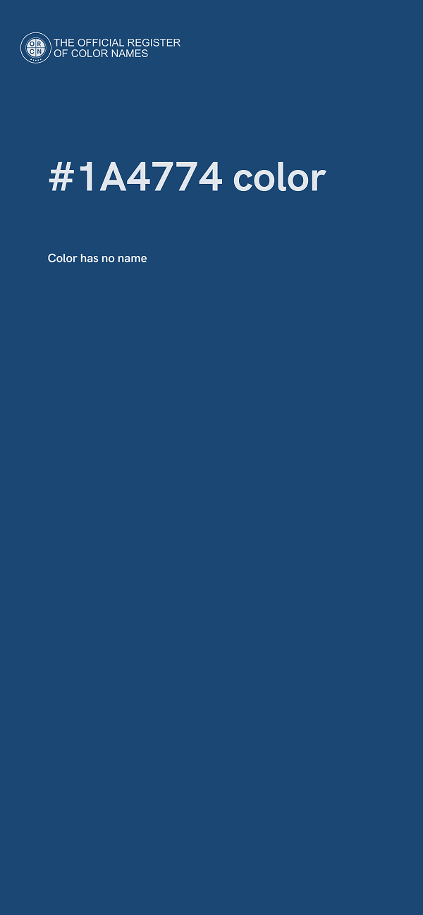 #1A4774 color image