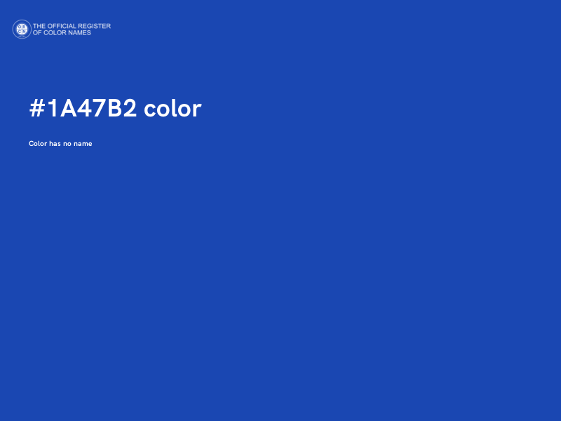 #1A47B2 color image