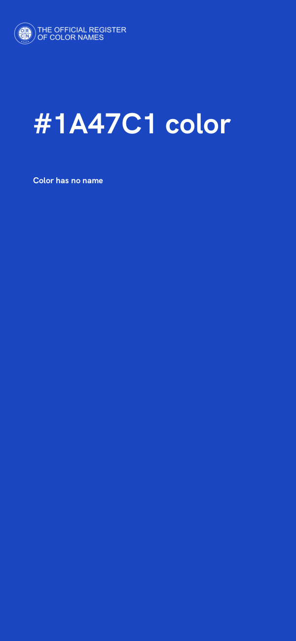 #1A47C1 color image