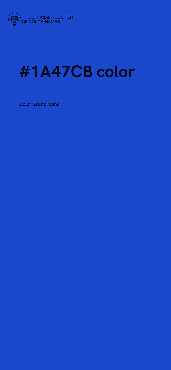 #1A47CB color image