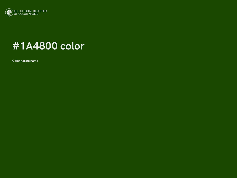 #1A4800 color image