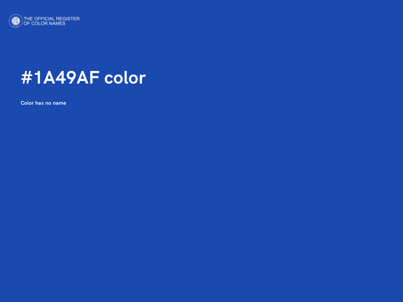 #1A49AF color image