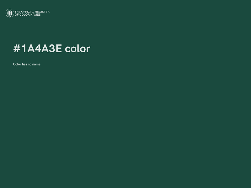 #1A4A3E color image