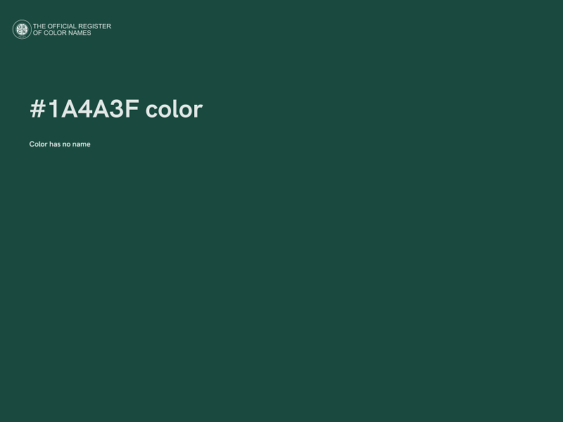 #1A4A3F color image