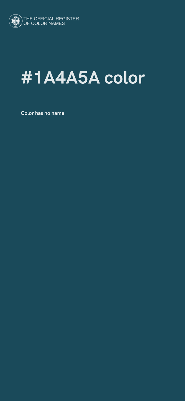 #1A4A5A color image