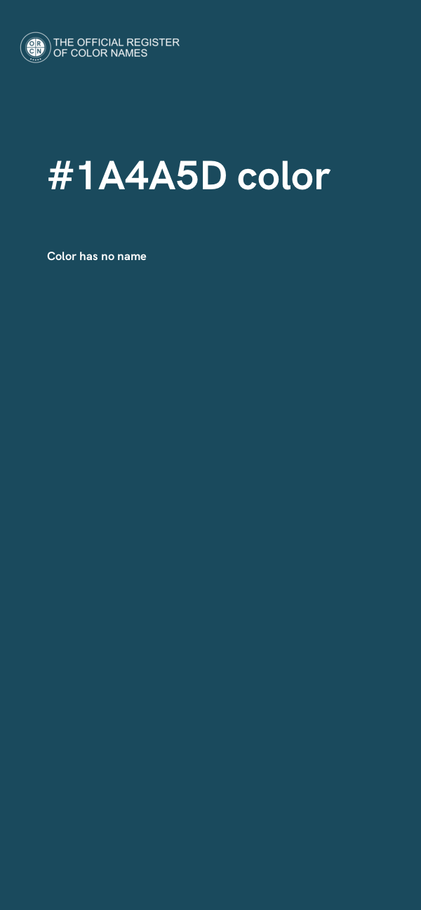 #1A4A5D color image