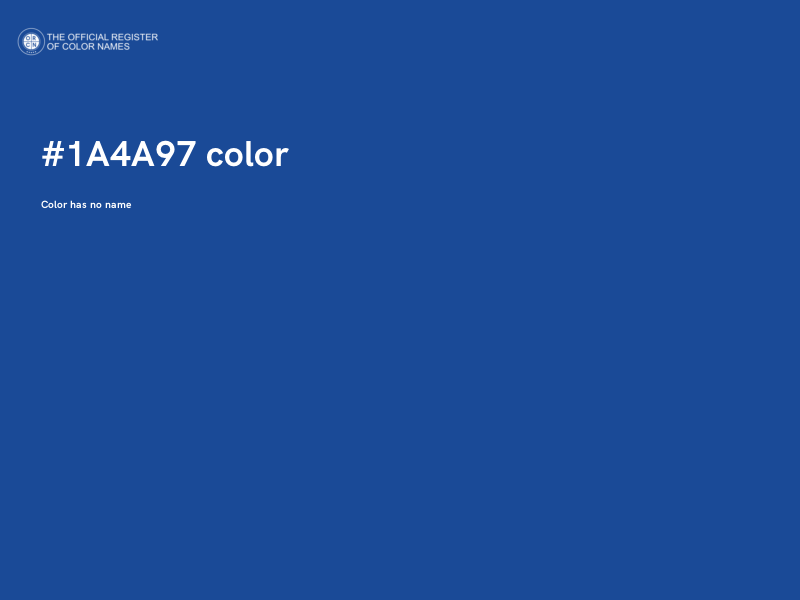 #1A4A97 color image
