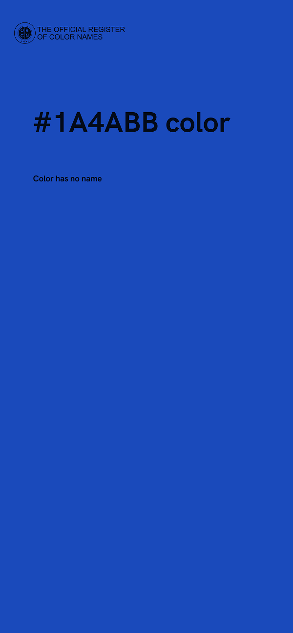 #1A4ABB color image