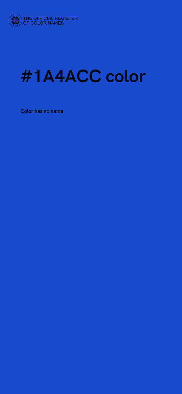 #1A4ACC color image