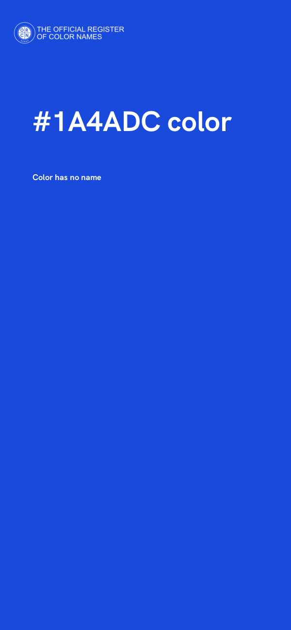 #1A4ADC color image