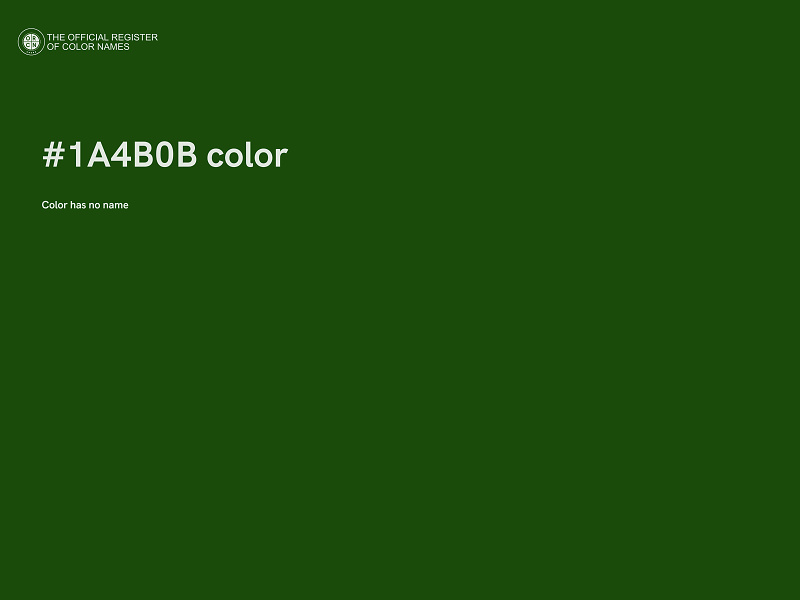 #1A4B0B color image