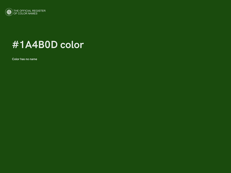 #1A4B0D color image