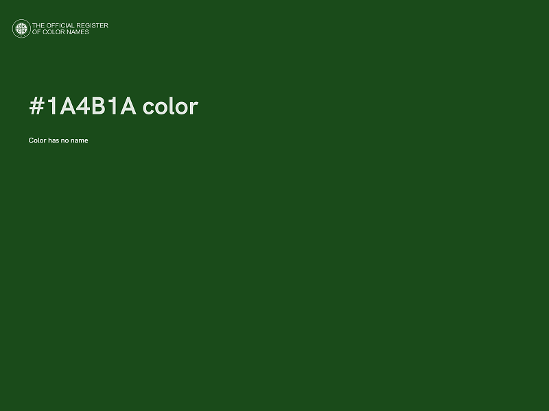 #1A4B1A color image