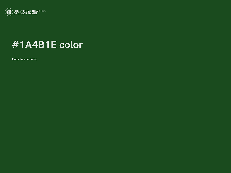 #1A4B1E color image