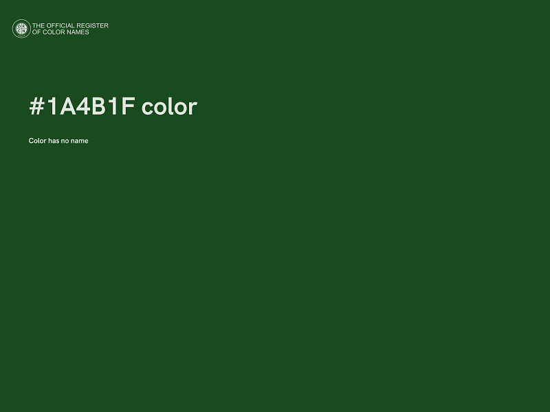 #1A4B1F color image