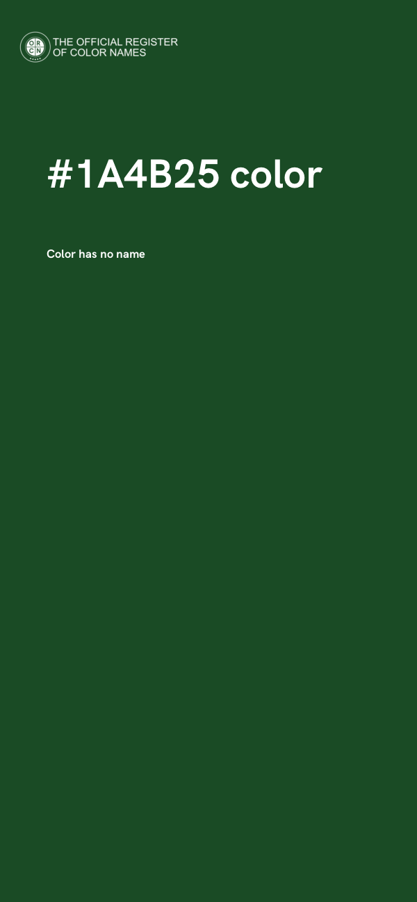 #1A4B25 color image