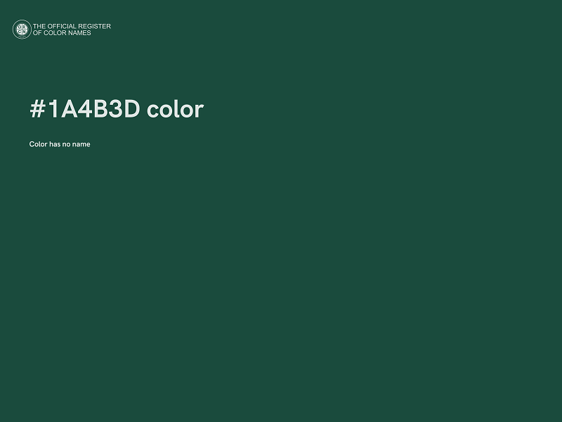 #1A4B3D color image