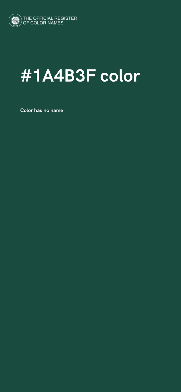 #1A4B3F color image