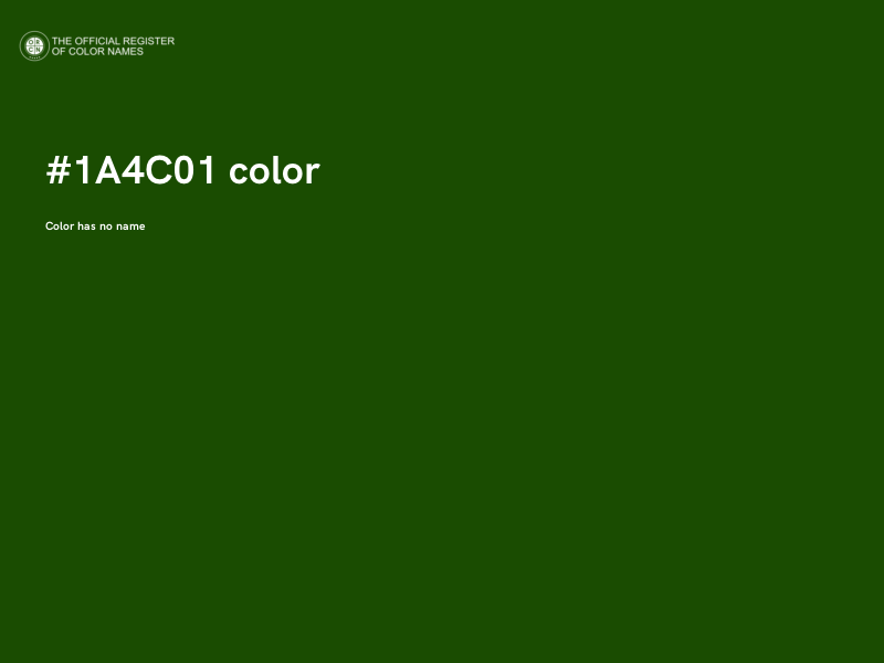 #1A4C01 color image