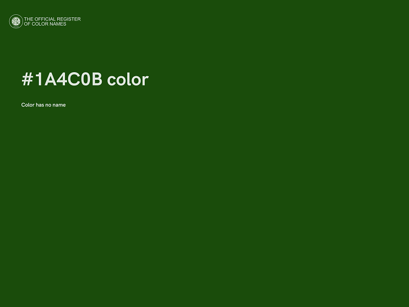 #1A4C0B color image