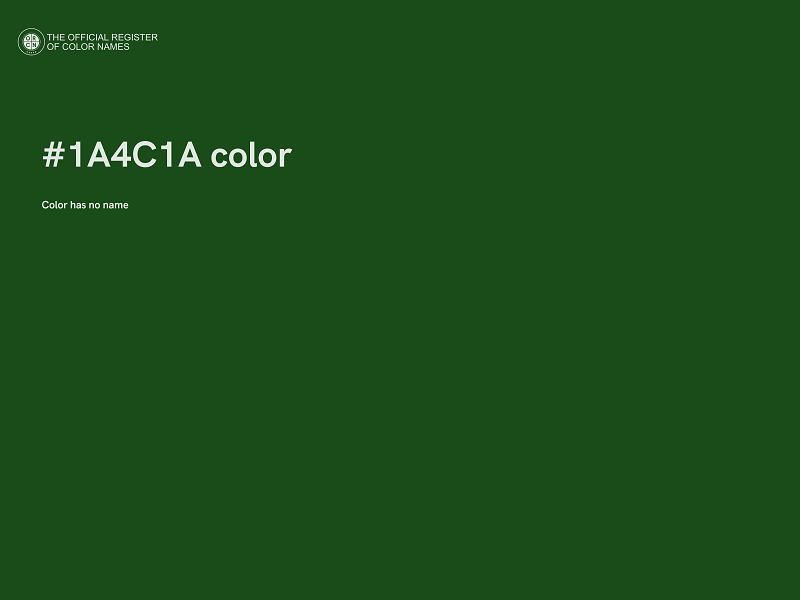 #1A4C1A color image