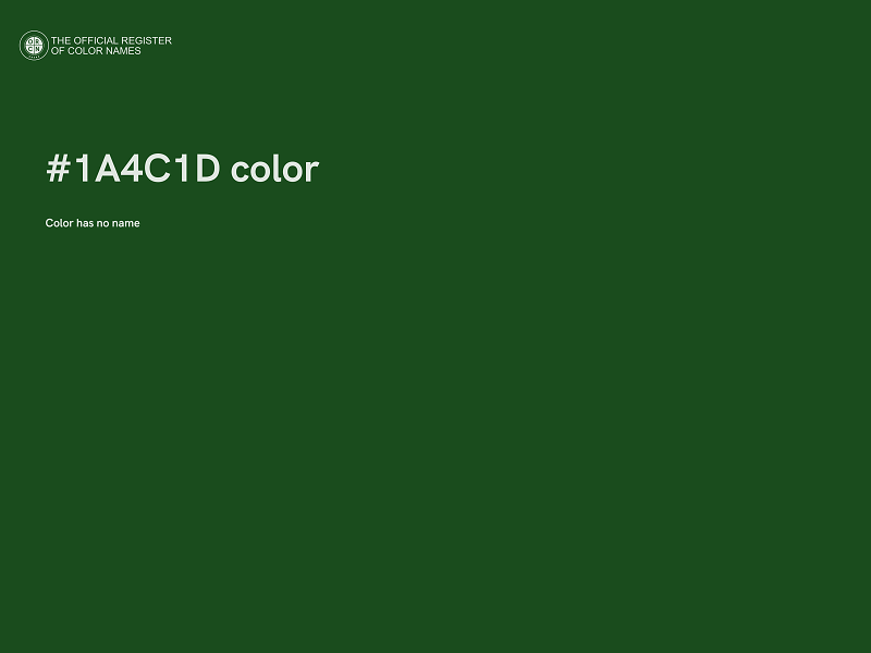 #1A4C1D color image