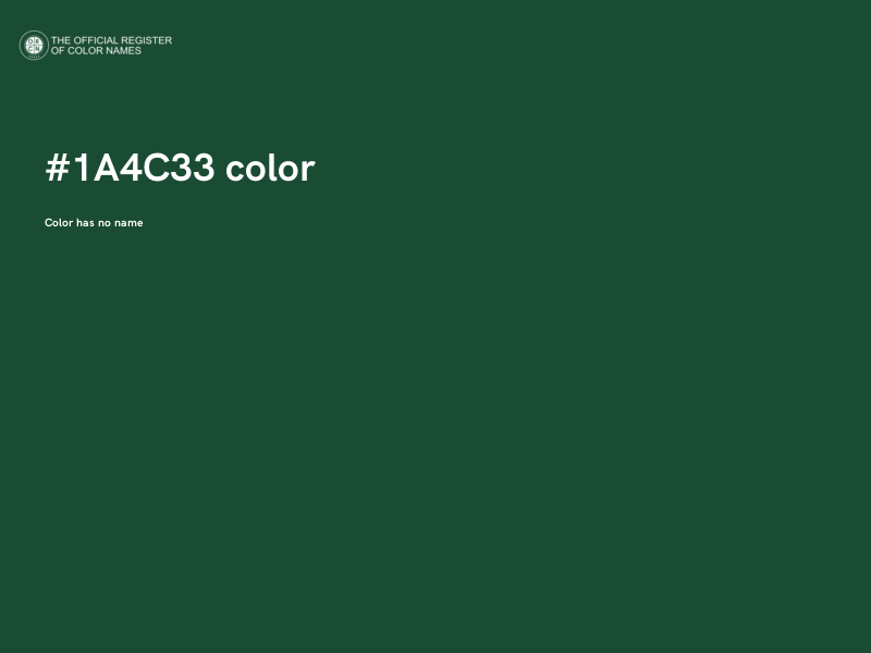 #1A4C33 color image