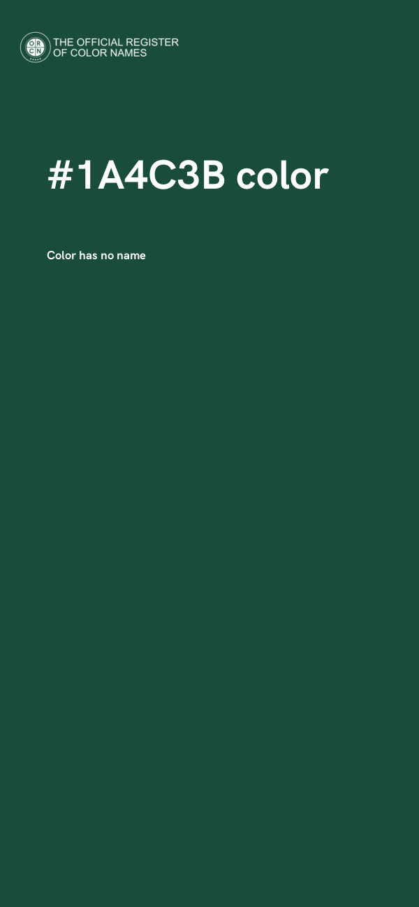 #1A4C3B color image