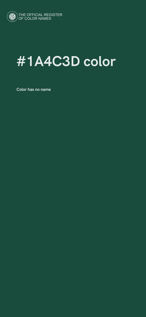 #1A4C3D color image