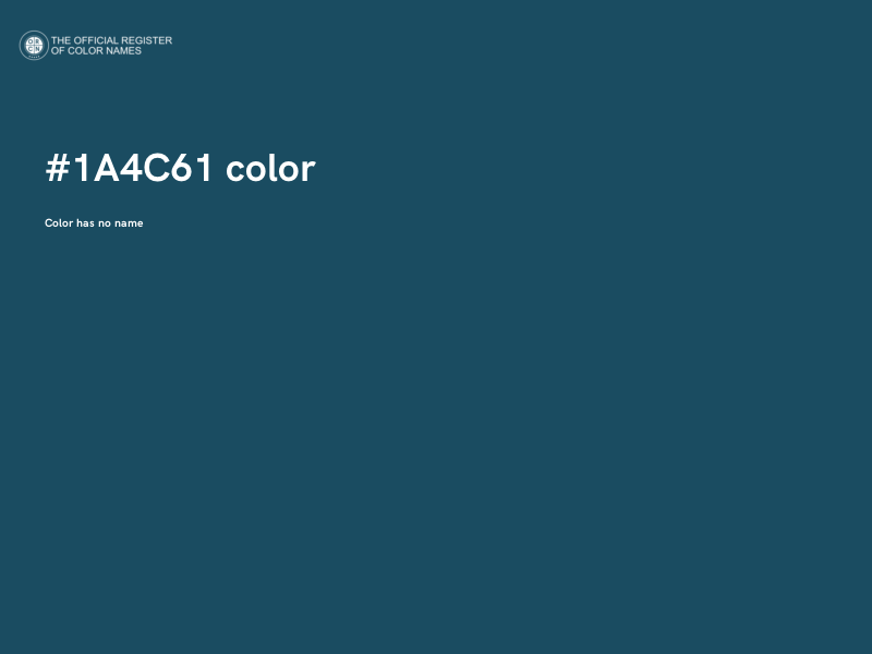 #1A4C61 color image