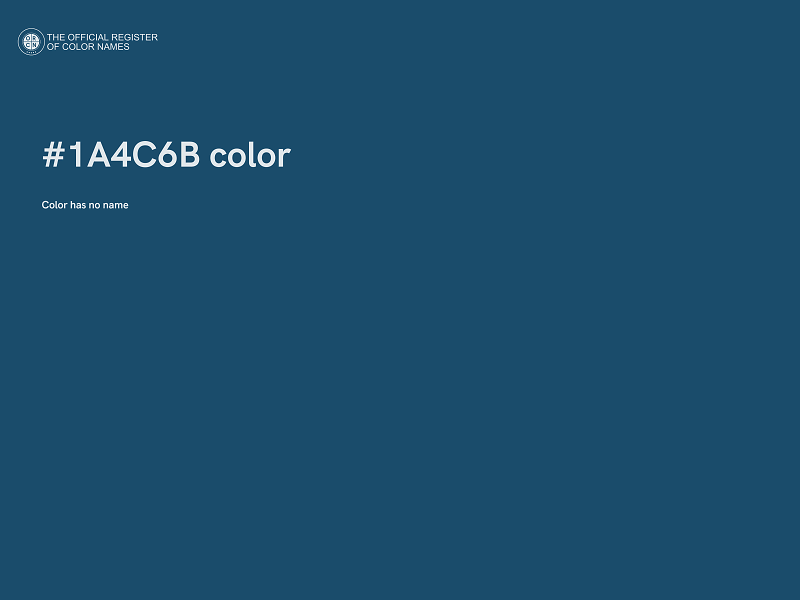 #1A4C6B color image