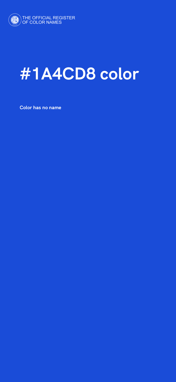 #1A4CD8 color image