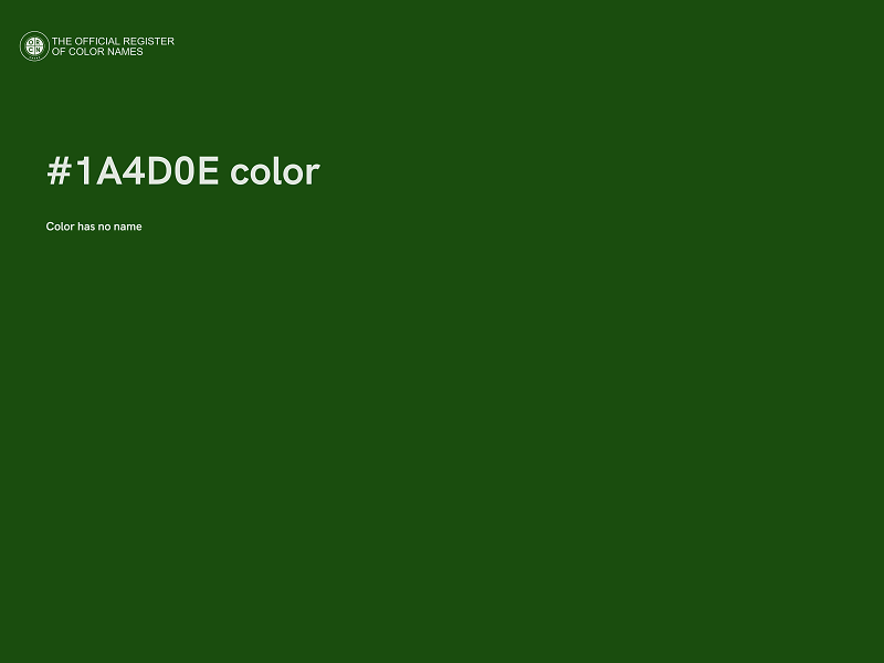 #1A4D0E color image