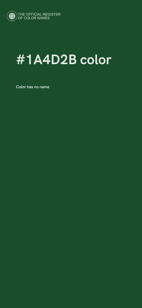 #1A4D2B color image
