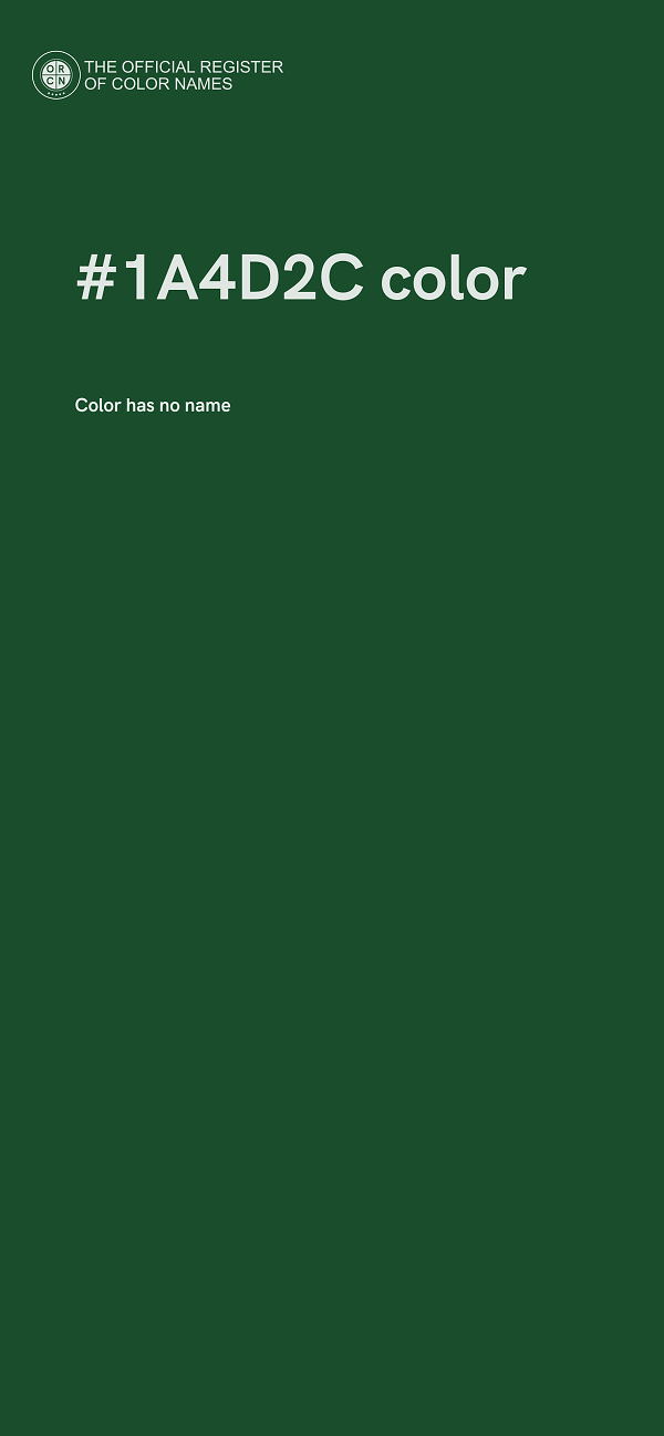 #1A4D2C color image