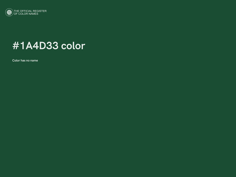 #1A4D33 color image