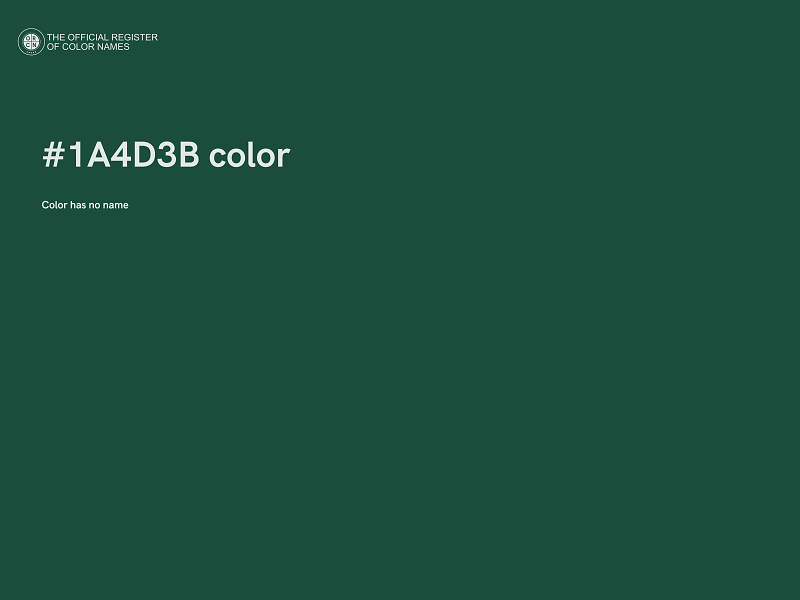 #1A4D3B color image