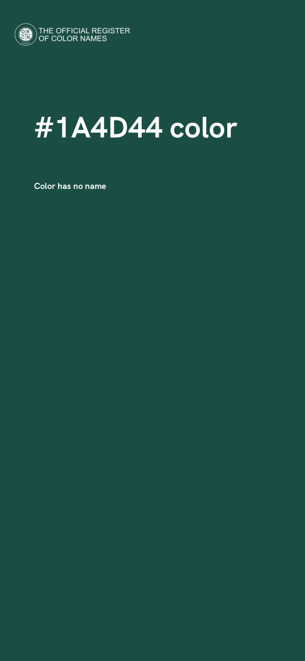 #1A4D44 color image