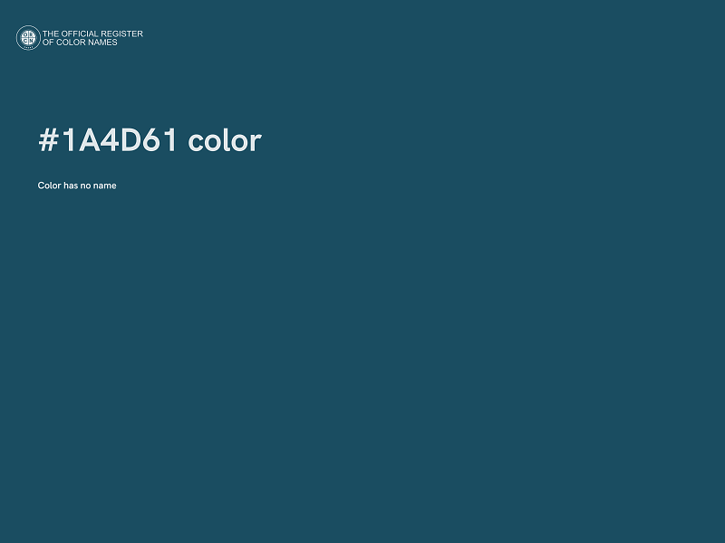 #1A4D61 color image