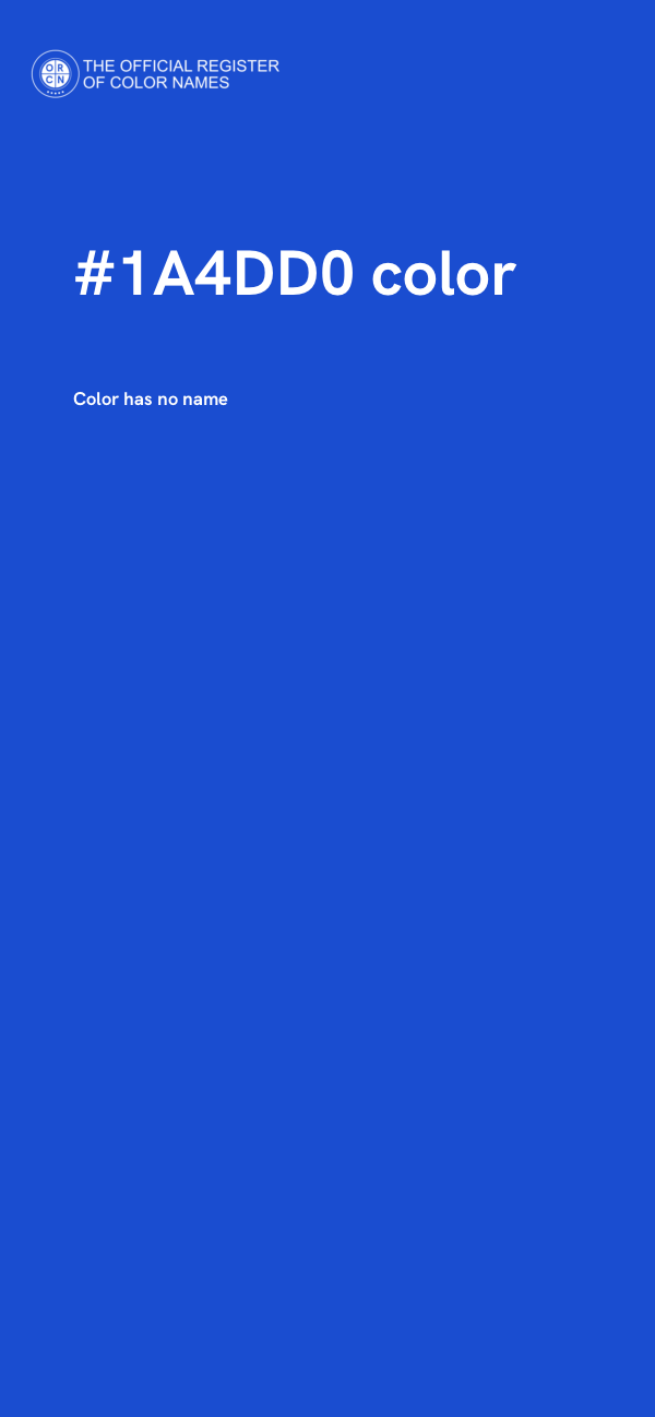 #1A4DD0 color image